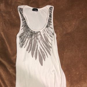 White tank with design